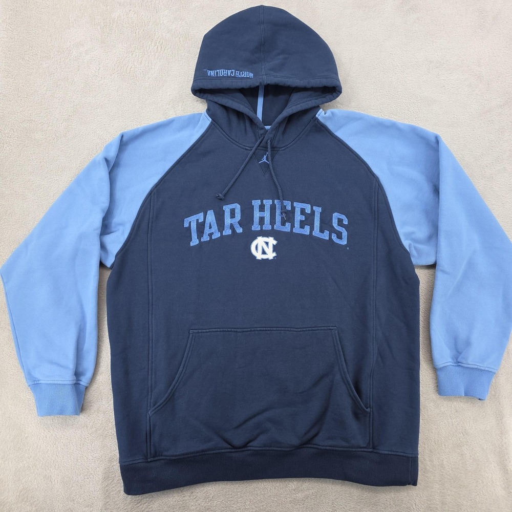 North Carolina Tar Heels Hoodie Jordan Pullover Mens Large Blue NCAA Basketball